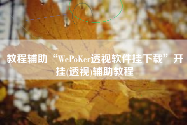 教程辅助“WePoKer透视软件挂下载”开挂(透视)辅助教程 教程辅助“WePoKer透视软件挂下载”开挂(透视)辅助教程