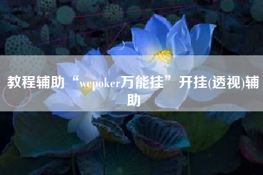 教程辅助“wepoker万能挂”开挂(透视)辅助