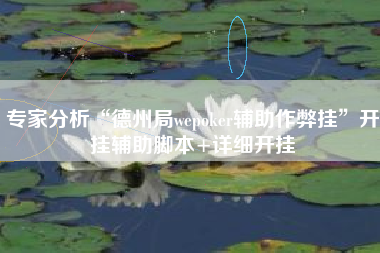 专家分析“德州局wepoker辅助作弊挂”开挂辅助脚本+详细开挂