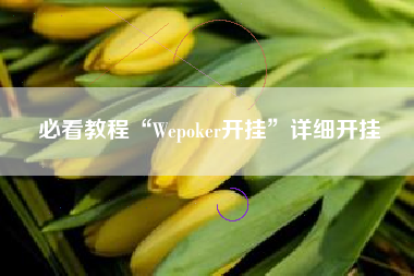 必看教程“Wepoker开挂	”详细开挂