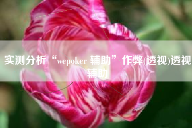 实测分析“wepoker 辅助”作弊(透视)透视辅助