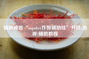 辅助神器“aapoker作弊辅助挂”开挂(透视)辅助教程