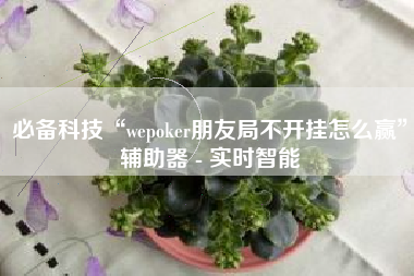 必备科技“wepoker朋友局不开挂怎么赢	”辅助器 - 实时智能