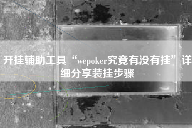 开挂辅助工具“wepoker究竟有没有挂”详细分享装挂步骤