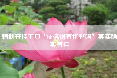 辅助开挂工具“hh德州有作弊吗	”其实确实有挂