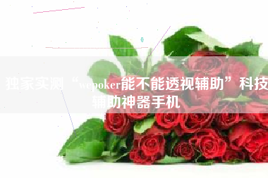 独家实测“wepoker能不能透视辅助”科技辅助神器手机