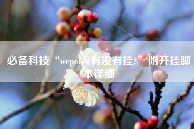 必备科技“wepoker有没有挂?”附开挂脚本详细