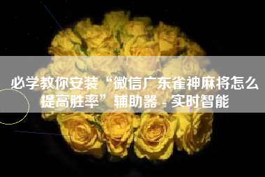 必学教你安装“微信广东雀神麻将怎么提高胜率”辅助器 - 实时智能