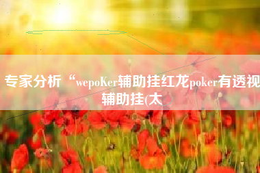 专家分析“wepoKer辅助挂红龙poker有透视辅助挂(太