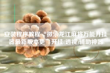 安装程序教程“微乐龙江麻将万能开挂器最新版本更”开挂(透视)辅助神器