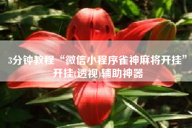 3分钟教程“微信小程序雀神麻将开挂”开挂(透视)辅助神器